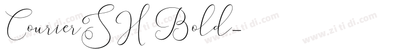 CourierSH Bold字体转换